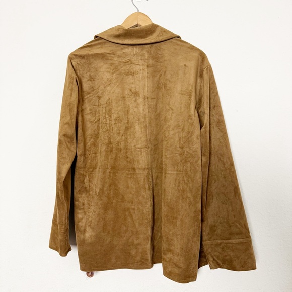 Z Supply Decker Suede Brown Chore Jacket Size Large - Picture 7 of 7